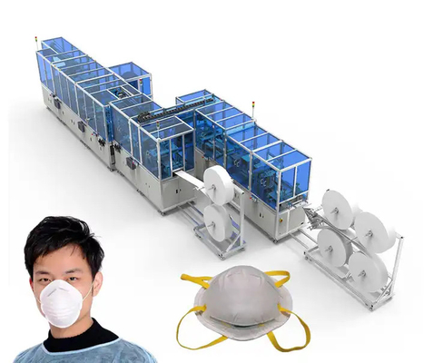 Linea di produzione di maschere monouso Kn95 completamente automatica in vendita