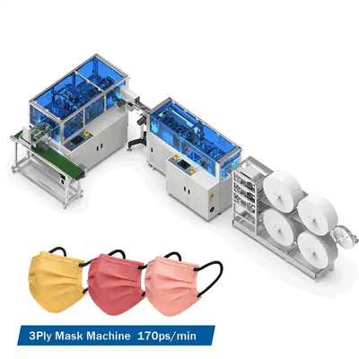 Alta velocità della macchina della maschera di Max Speed 170Pcs/Min Disposable Medical Surgical Face