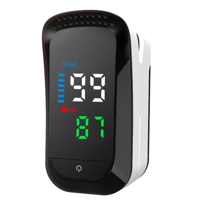 Ossimetro tenuto in mano di impulso del dito con lo schermo di TFT OLED di colore