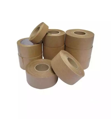 Nastro stampato in carta kraft idroreattiva marrone, nastro da imballaggio sigillante biodegradabile