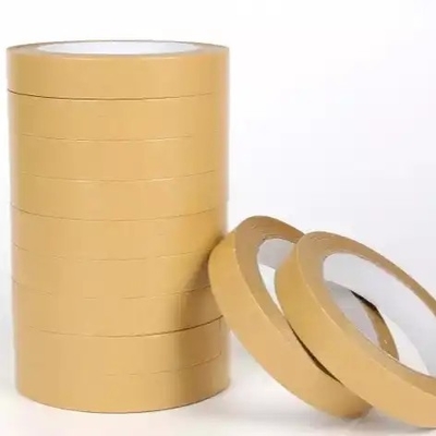 OEM di nastro di carta di Kraft del mestiere autoadesivo su ordinazione di Logo Printed Kraft Packaging Tape