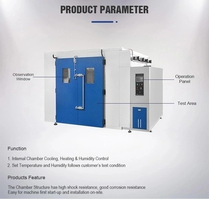 220/380V Walk In OEM da laboratorio umido e caldo ad alta e bassa temperatura