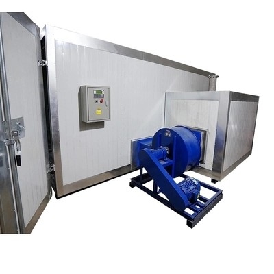Trattamento della polvere industriale che ricopre Oven With Overhead Conveyor Track