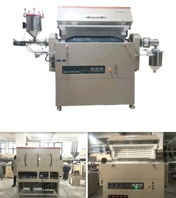 Il forno a camera rotatorio ad alta temperatura certificato CE 1200℃ può essere inclinato a tutto l'angolo