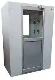 Tre cascate di particelle laterali del laboratorio della stanza pulita con il filtro da HEPA