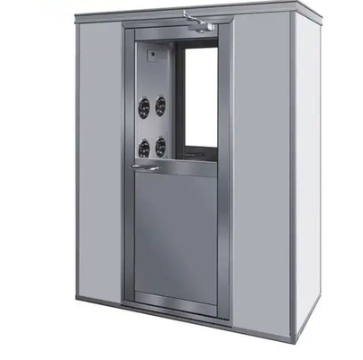 Cascata di particelle automatica del locale senza polvere del colpo, stanza della cascata di particelle con la porta a battenti dell'interruttore di sicurezza