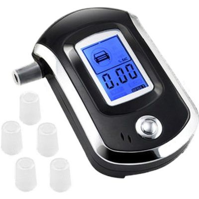 Tester rapido dell'alcool del respiro di analisi dell'esposizione LCD con il boccaglio