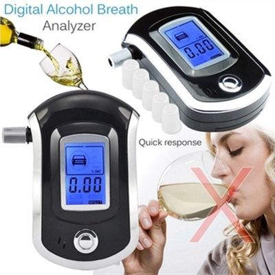 Tester rapido dell'alcool del respiro di analisi dell'esposizione LCD con il boccaglio
