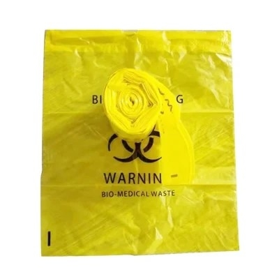 Borse di immondizia di rischio biologico eliminabile biodegradabile HDPE/del LDPE