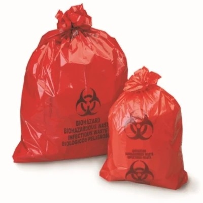 Borse di smaltimento dei rifiuti mediche di rischio biologico rosso HDPE/del LDPE