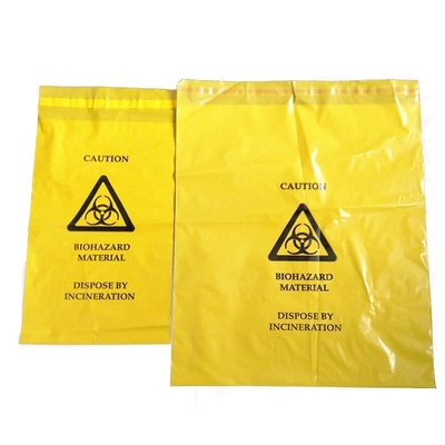 Sacchetti di immondizia di plastica del PE medico per l'ospedale/laboratorio